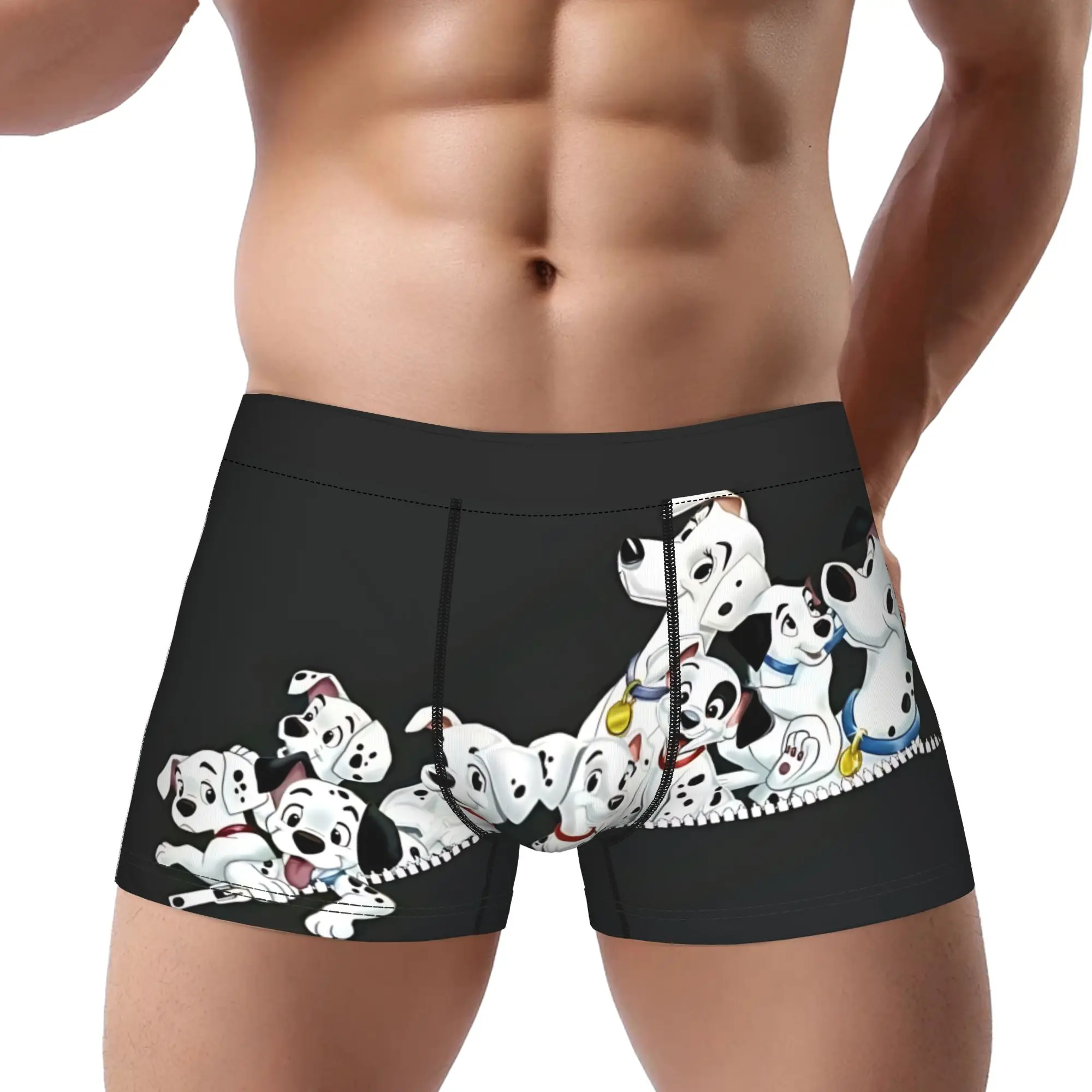 

One Hundred and One Dalmatians boxers adults 18 plus Underpants Breathbale Panties Man Underwear Ventilate Shorts Boxer Briefs