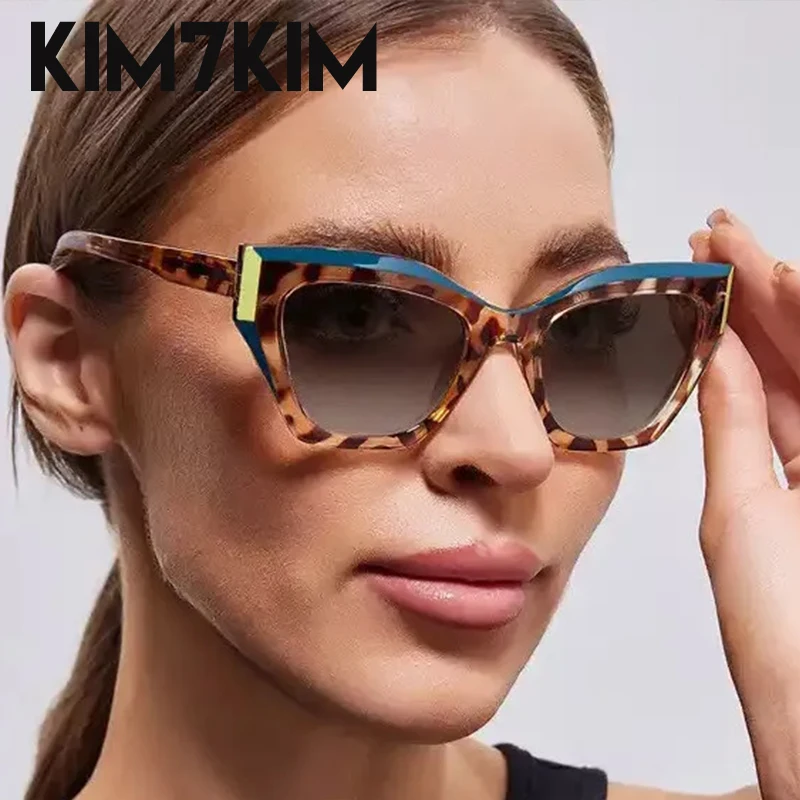 

Cat Eye Square Punk Sunglasses Women Men 2025 Luxury Brand Design Retro Trendy Sun Glasses For Lady Leopard Eyewear Shades UV400