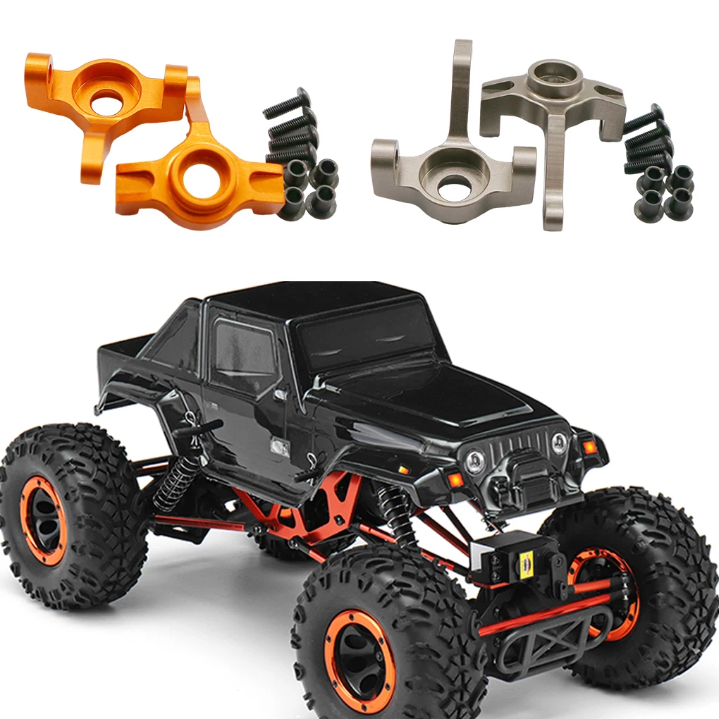 2piece Aluminum Alloy 1/10 Steering Hub Carrier For 94180 RC Car Part RC Car Accessories Replacement Parts view 5