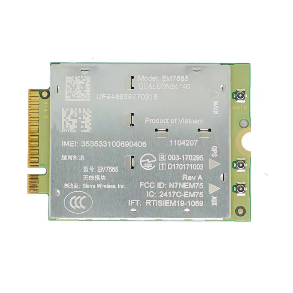 EM7565 4G Global Modem Openwrt LTE CAT12 M.2 4G HSPA+ LTE-Advanced Pro Global Module 600Mbps For Laptop