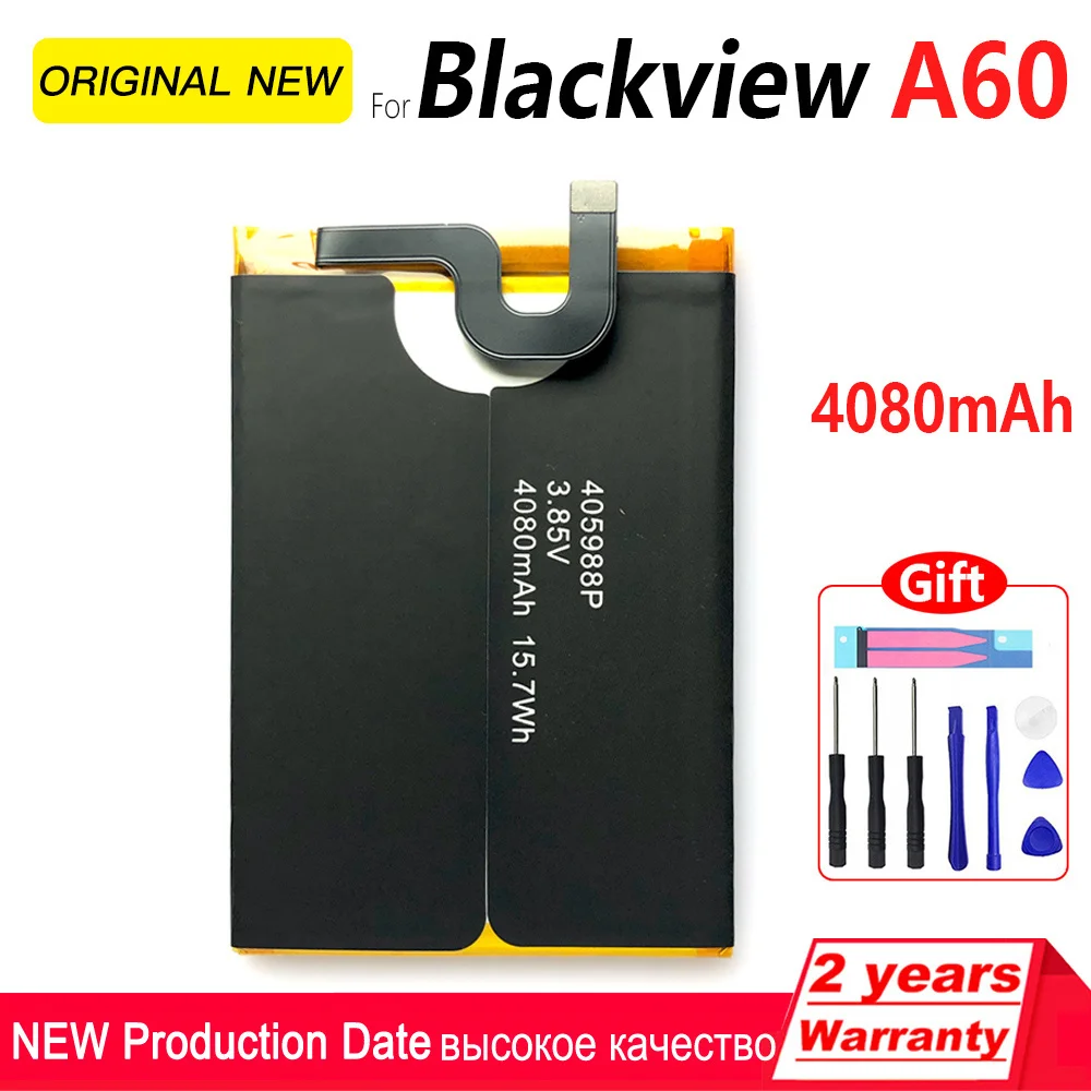 

100% Genuine Original Batteria 4080mAh Battery For Blackview A60 405988p Mobile Phone High Quality Battery with Tracking Number