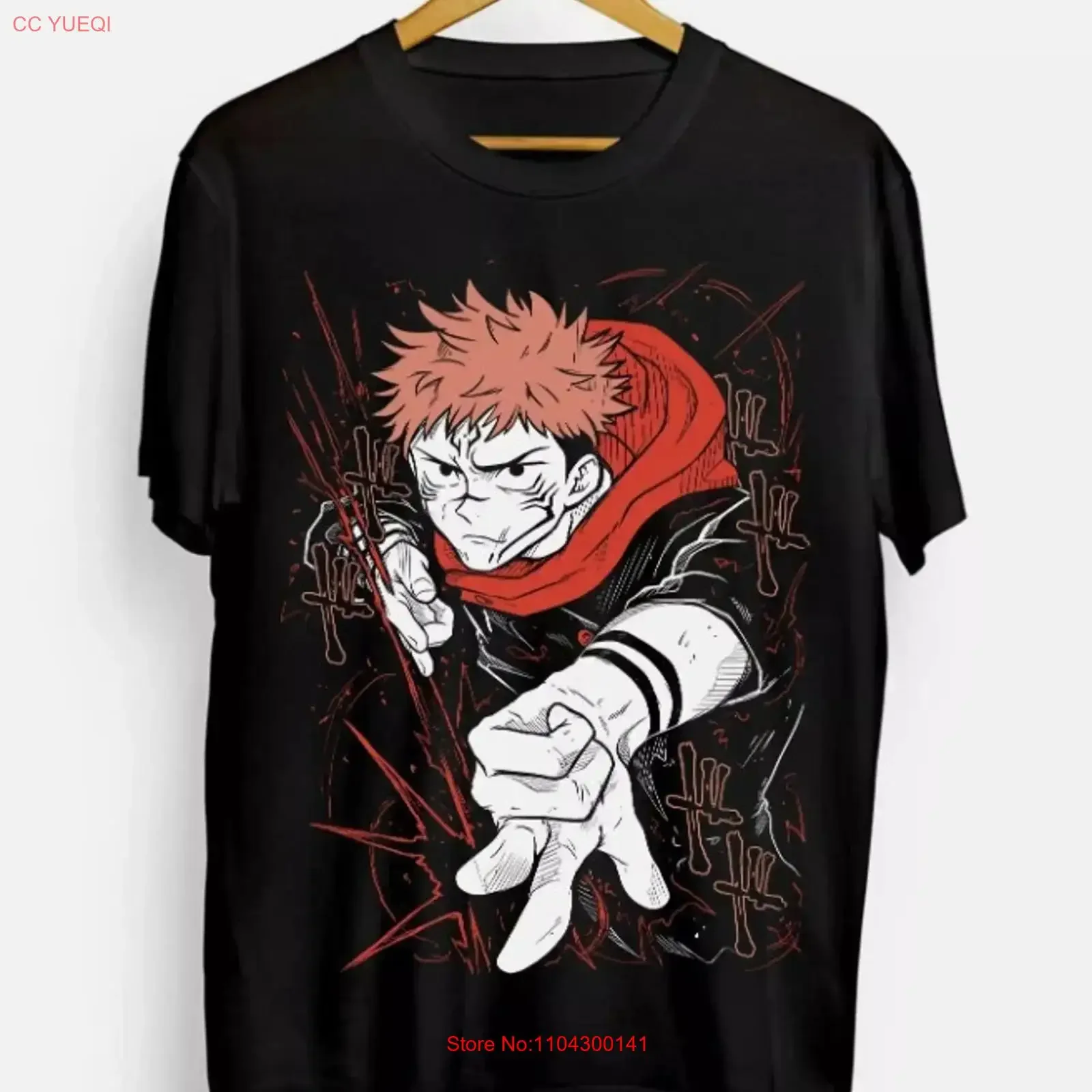 Anime Gojo T Shirt Megumi Itadori Yuji Jujutsu Kaisen Sukuna Black vintage Washed Versatile Stretched Slightly fashion Casual