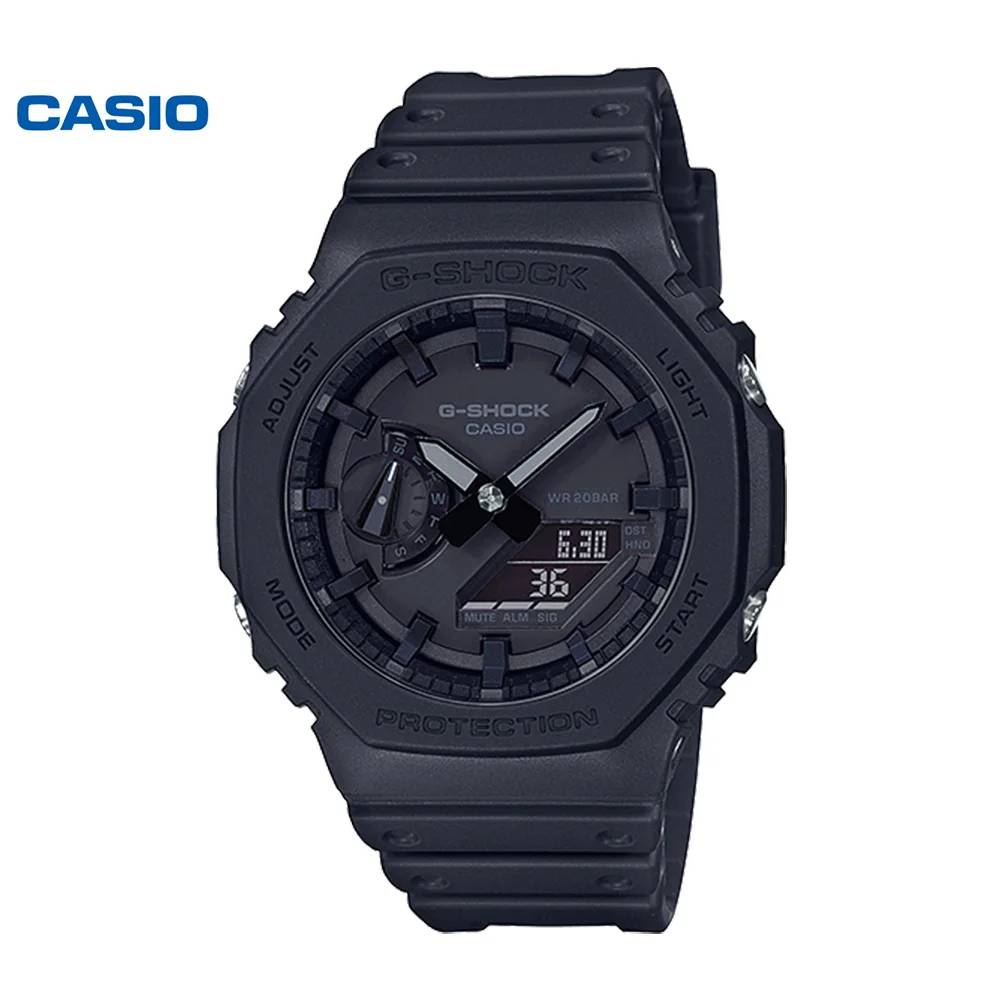 Casio GA-2100 series men's watch farmhouse oak octagonal sports waterproof quartz watch electronic watch student G-SHOCK