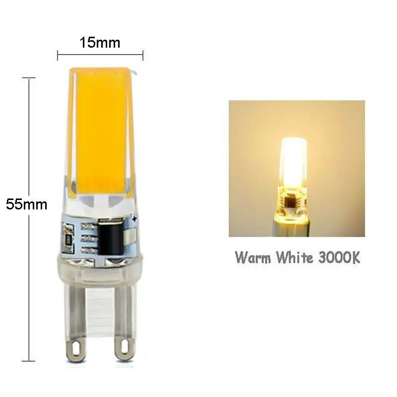 20pcs G9 LED COB Bulb 220V 5W Bulb Corn Lamp 360 Beam Angle Replace 20W Halogen Lamp Chandelier Spotlight Lights Warm Cold White