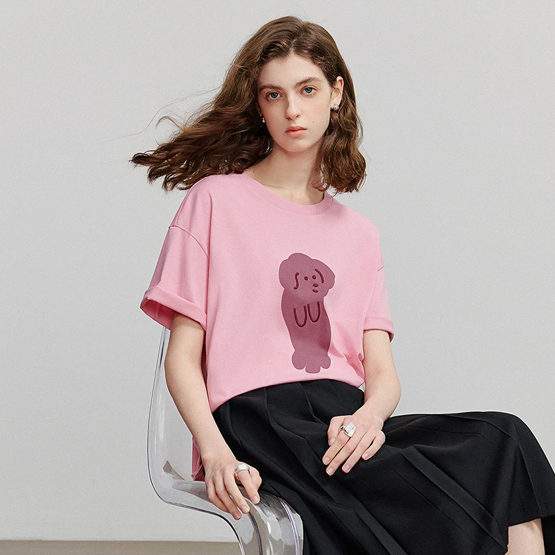 TOYOUTH Damen Kurzarm-T-Shirt 2025, Sommer, neue lässige Tops 8521076