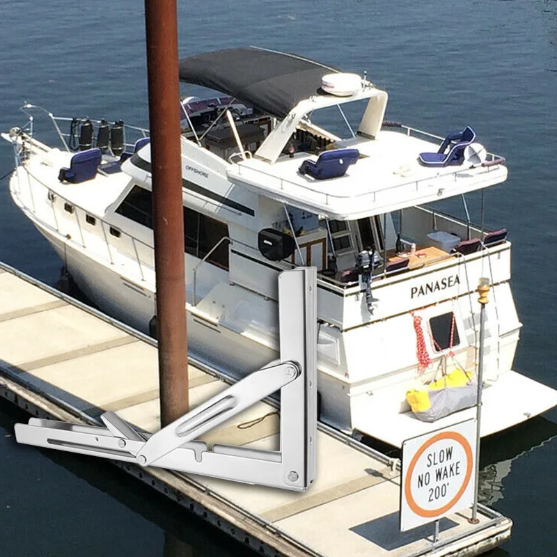 

300X165 мм, 500 фунтов, нержавеющая сталь 304, складная полка, кронштейн для скамейки, треугольная опора, настенный монтаж, сделай сам, домашняя лодка, морской аксессуар