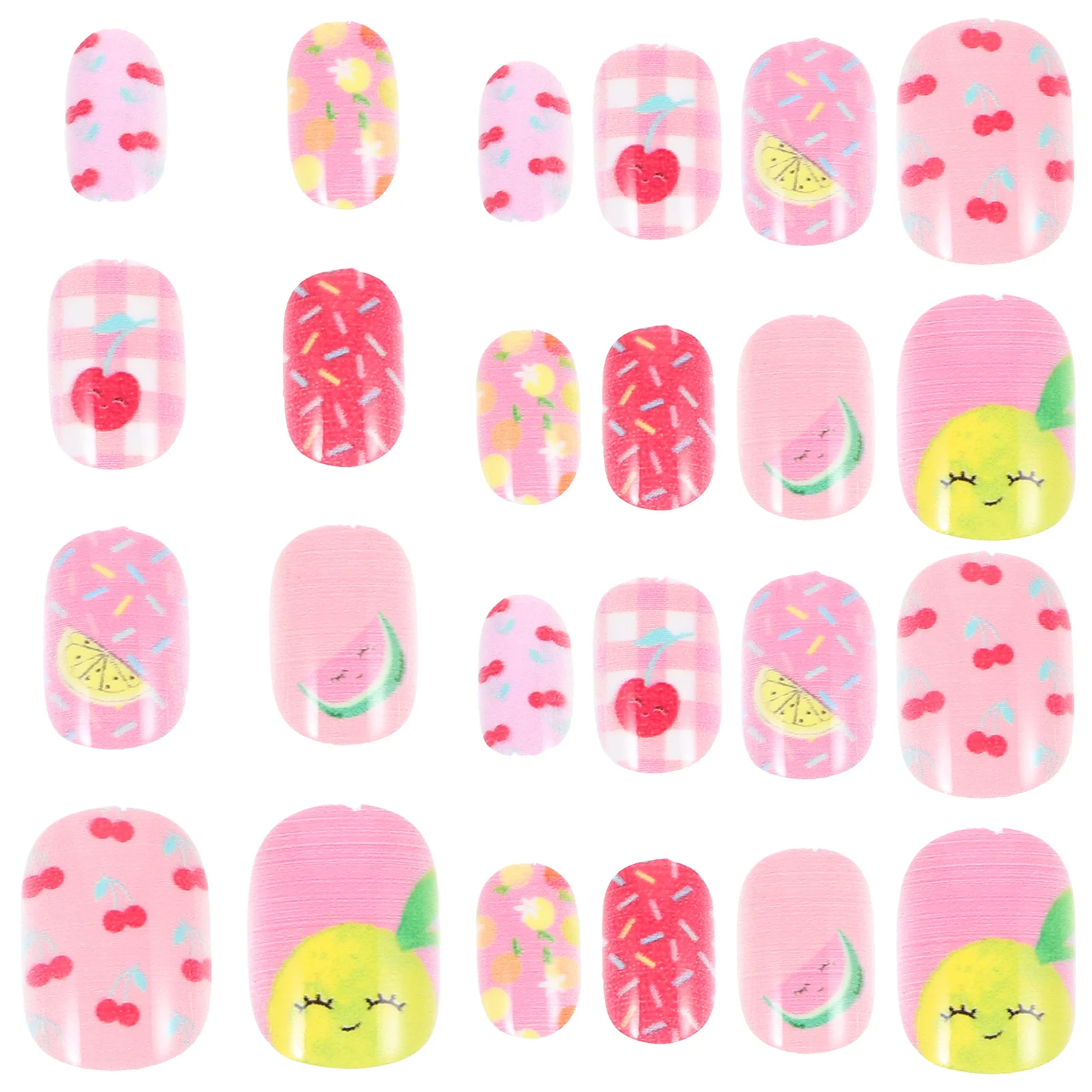 ชุดทำเล็บ 24 ชิ้น เล็บปลอมแบบใช้ซ้ำได้ สำหรับตกแต่งเล็บแฟชั่น หลายสไตล์ สำหรับตกแต่งเล็บที่บ้านและร้านเสริมสวย