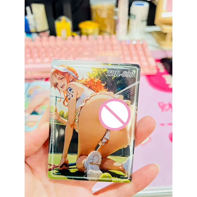 Anime ONE PIECE Toys for boys Rare TBR Drip Glue Hancock Shirahoshi Kalifa Robin Nami Ulti Uta Collectible Cards Birthday Gifts