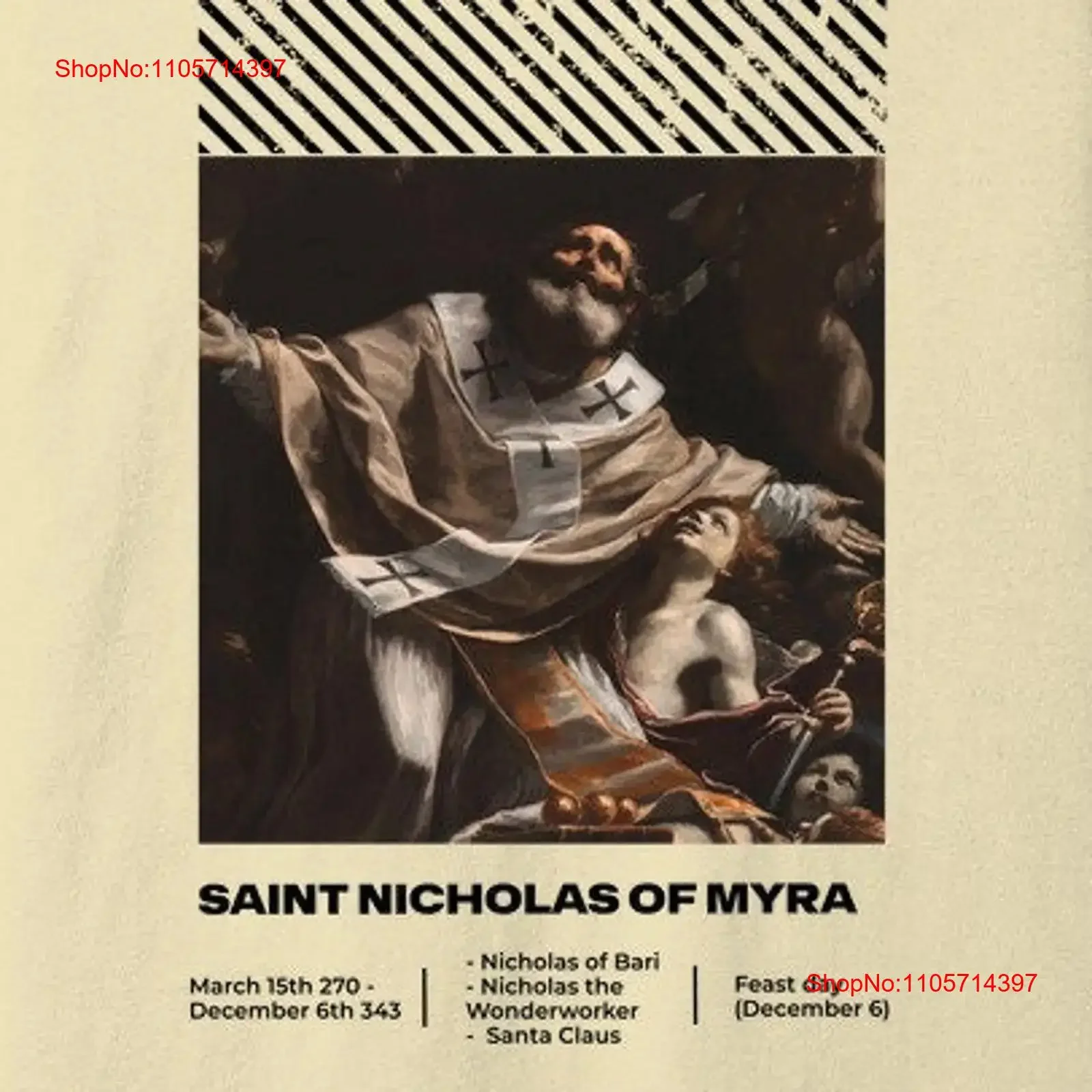 Saint Nicholas Feast Day shirt of Myra Bari the Wonderworker vintage Washed Casual graphic streetwear fashion Breathable