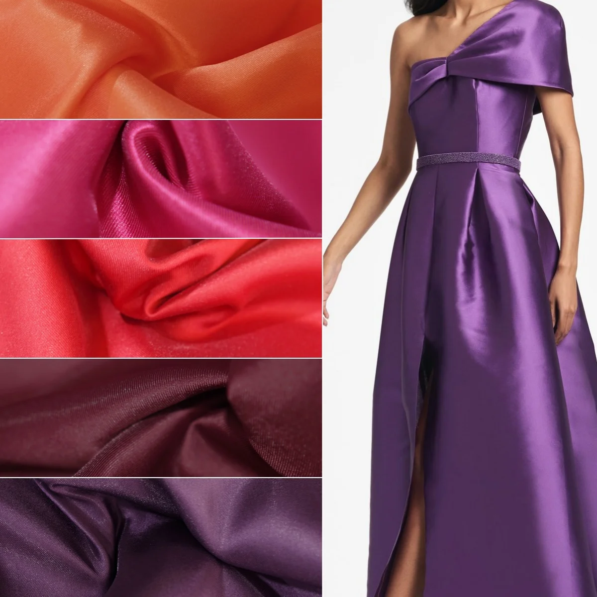 

Глянцевое шелковое свадебное платье Mikado, модное платье, ткань для субценыческой одежды, твердая и жесткая ткань