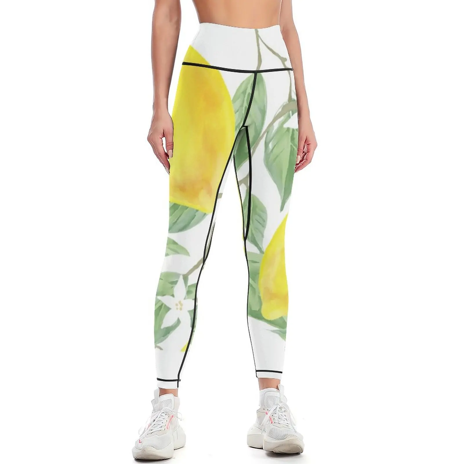 

Lemons Leggings Legging sport Women's sports Women's pants leggins push up woman Womens Leggings