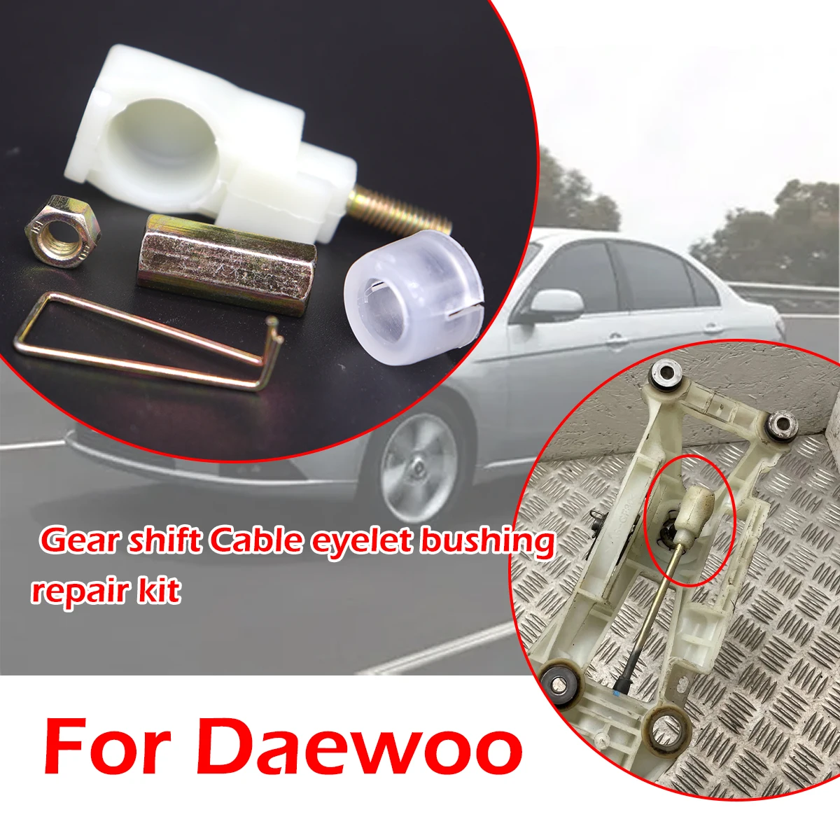 

Car MT Gear Shift Cable Eyelet Linkage Control Bushing Gearbox Shifter Lever Selector End Rod Connect For Daewoo Matiz Tosca