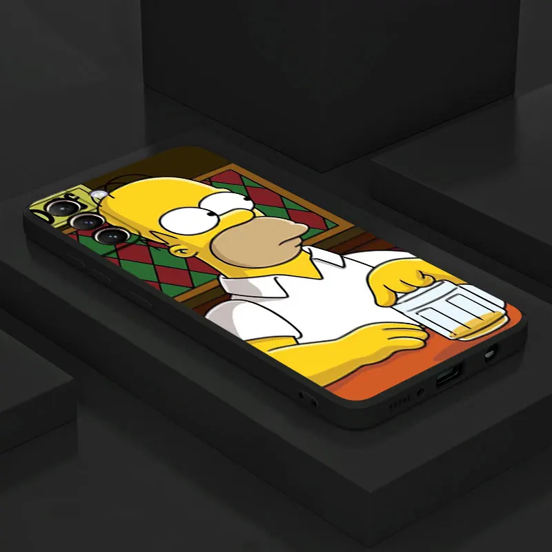 Case for Samsung Galaxy S23 FE S22 S20 FE S23 Ultra Note 20Ultra 10Plus S21 S24 S22 5G Cover Luxury Simpson Homer Duff Beer Cool