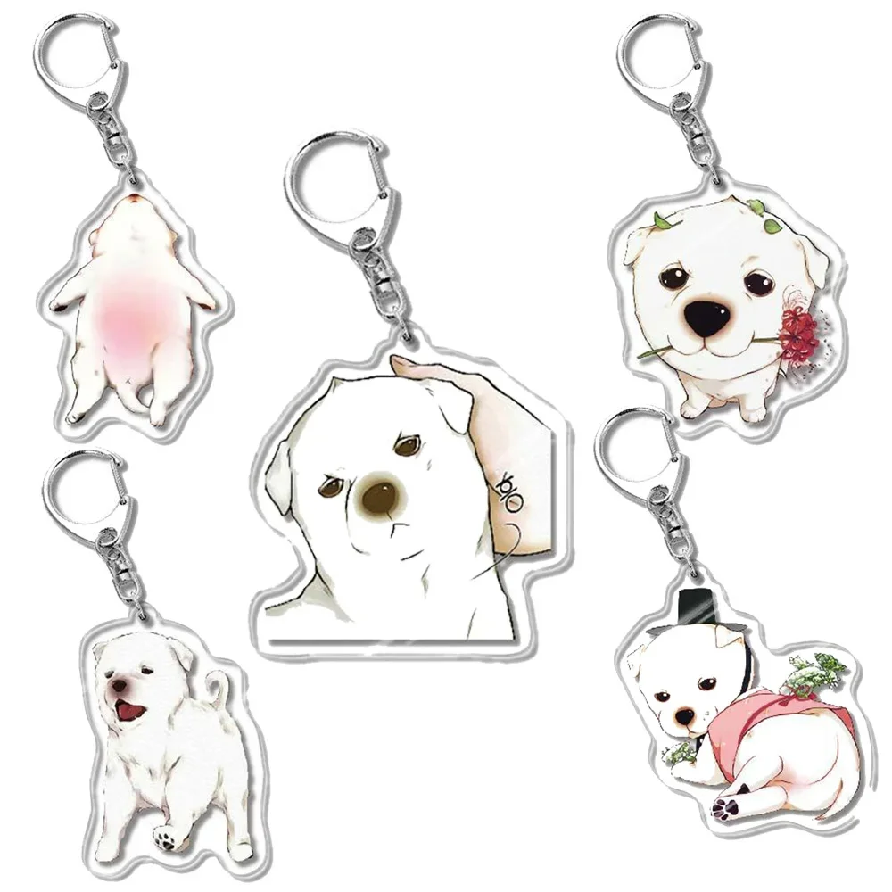 Korea Anime Ghost Nocturne Puppy Team Acrylic Keychain  Model Cosplay Characters  Ornament Accesorios Goods Collection Gifts