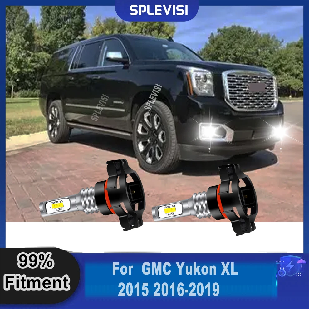 

LED White Fog Light Bulb H16 Direct Plug & Play Replacement For GMC Yukon 2008 2009 2010 2011 2012 2013 2014 2015 2016 2017