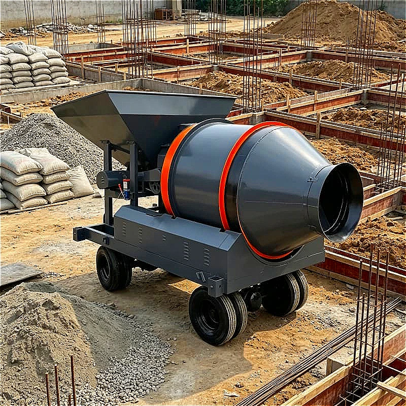 Versatile Portable Electric Concrete Plant 20m3/h For Small Contractor Precast Yard Building Site Customized
