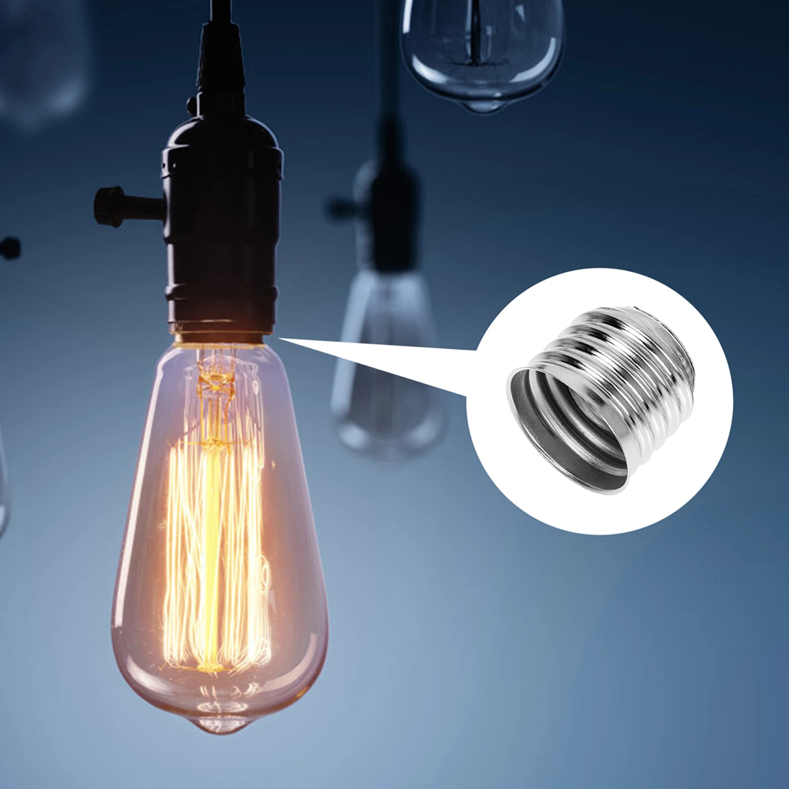 

15 Pcs Light Bulb Adapter Socket Holder Converter Connector Extender Sockets for Bulbs