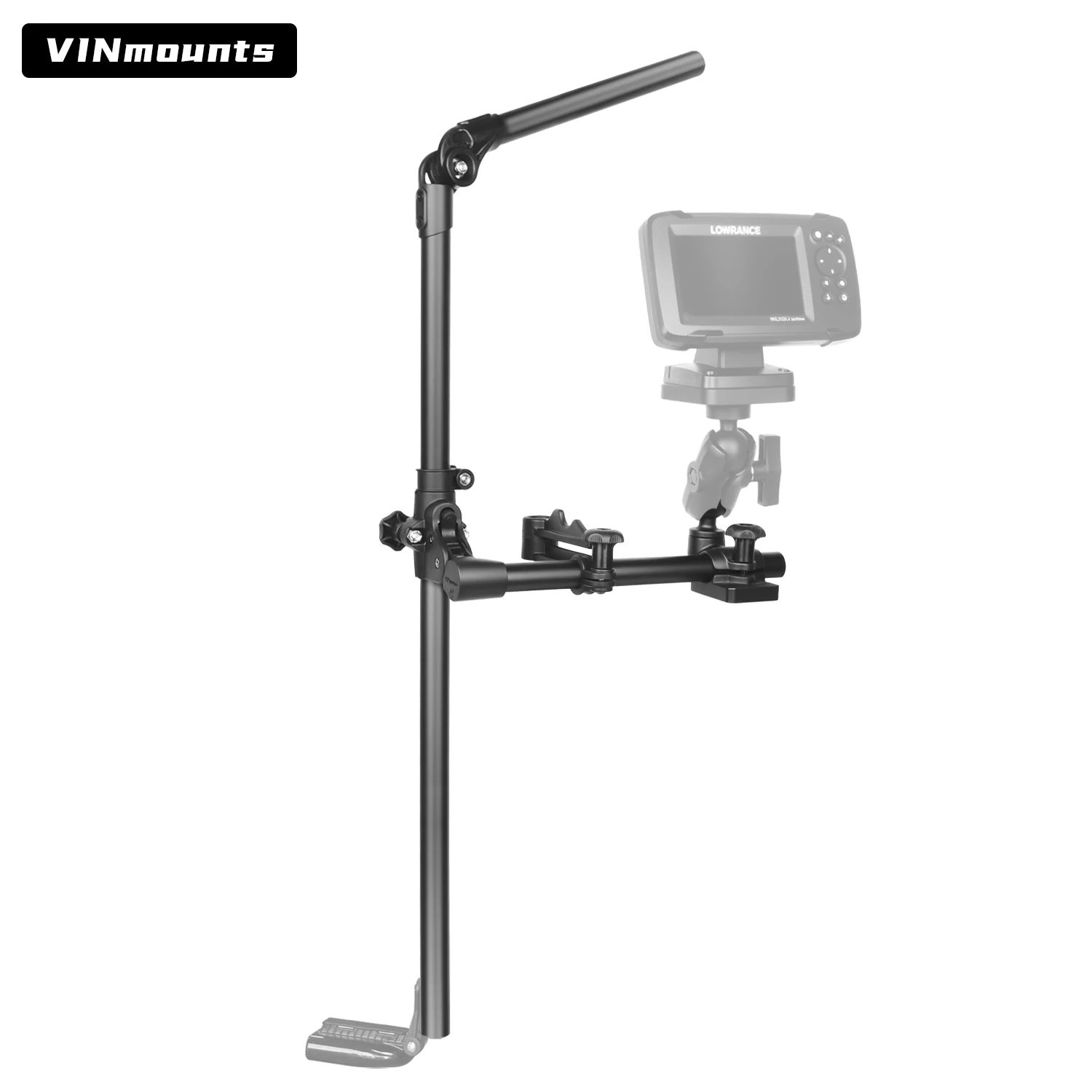 

VINmounts 600mm Adjustable Sonar Sensor Pole Mount Anti-corrosion Aluminum Alloy Fish Finder Mount VIN-TYQ-003--ZJ-600