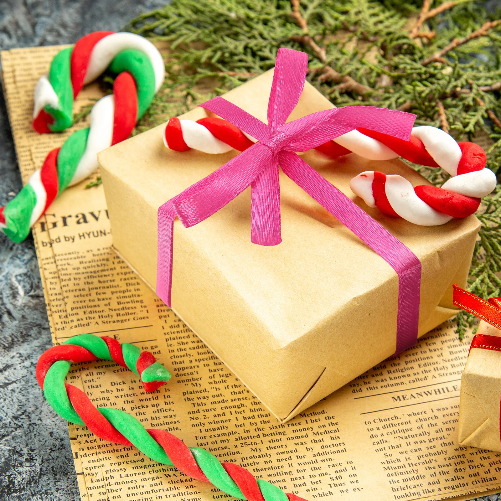 

18 Rolls Assorted Colorful Thin Ribbon Fabric Ribbon for Gift Wrapping Flower Bouquet Craft Supplies Ribbons for Crafts