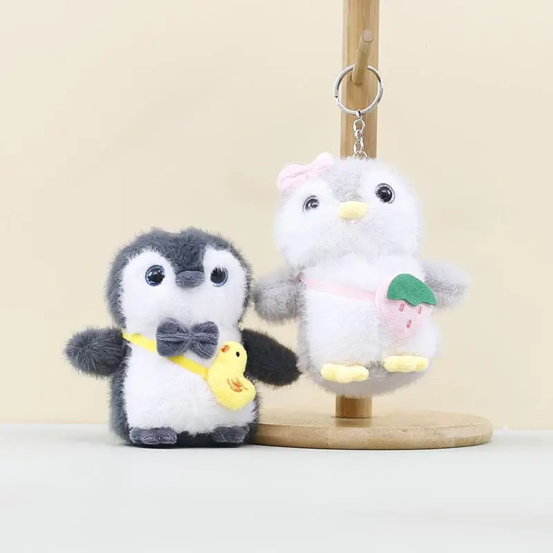かわいいリトルペンギンぬいぐるみキーホルダーペンダントバックパックぶら下げ装飾ギフト