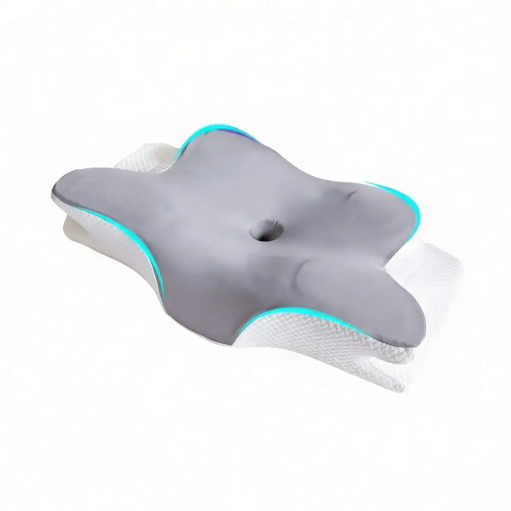 Ergonomic Butterfly Memory Foam Pillow Cervical Neck Support Slow Rebound Breathable Cushion For Deep Sleeping Rest