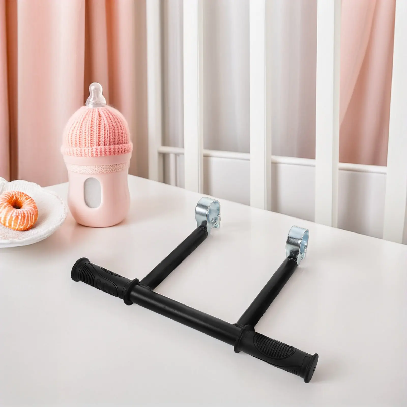 Baby Stroller Handlebar Extension Pushchair Handle Extender Comfortable Anti-Slip Grip Attachment Armrest Handle Universal