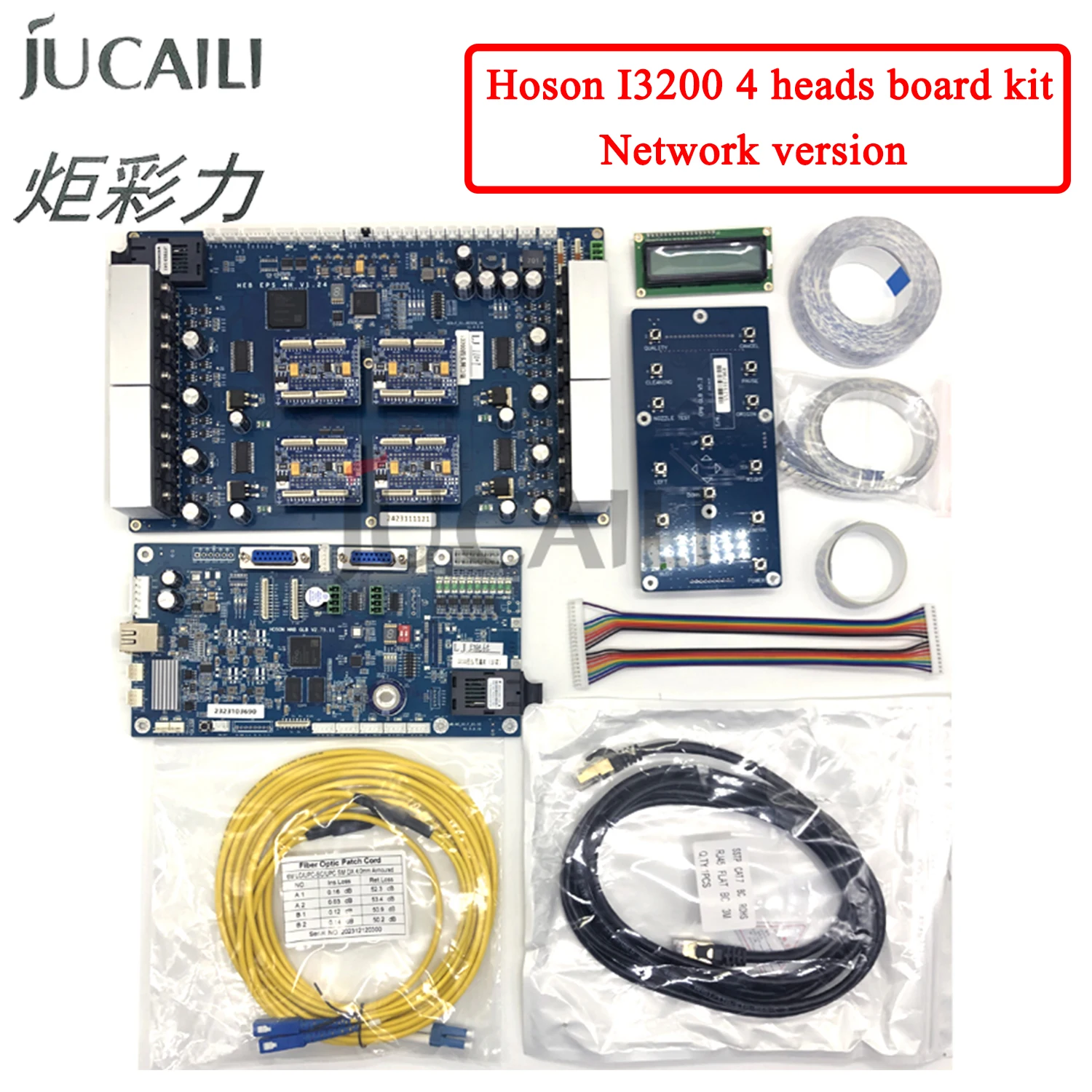 Jucaili Hoson 4 heads Board kit for Epson I3200 printhead board kit for water based/Eco solvent/UV printer network version