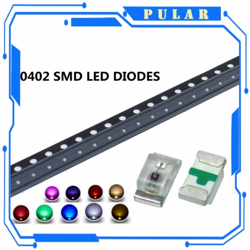 100 pz SMD LED RGB Diodo 3528 5050 1206 0402 0603 3535 2121 LED Alto Brilho multicolore Diodo RGB luminosità 4pin rosso verde blu