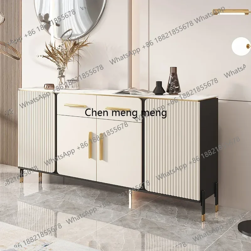 Italian Style Slate Living Room Cabinets Minimalist Sideboards European Modern Storage Bowl Cabinet Living Room Drawer Furniture