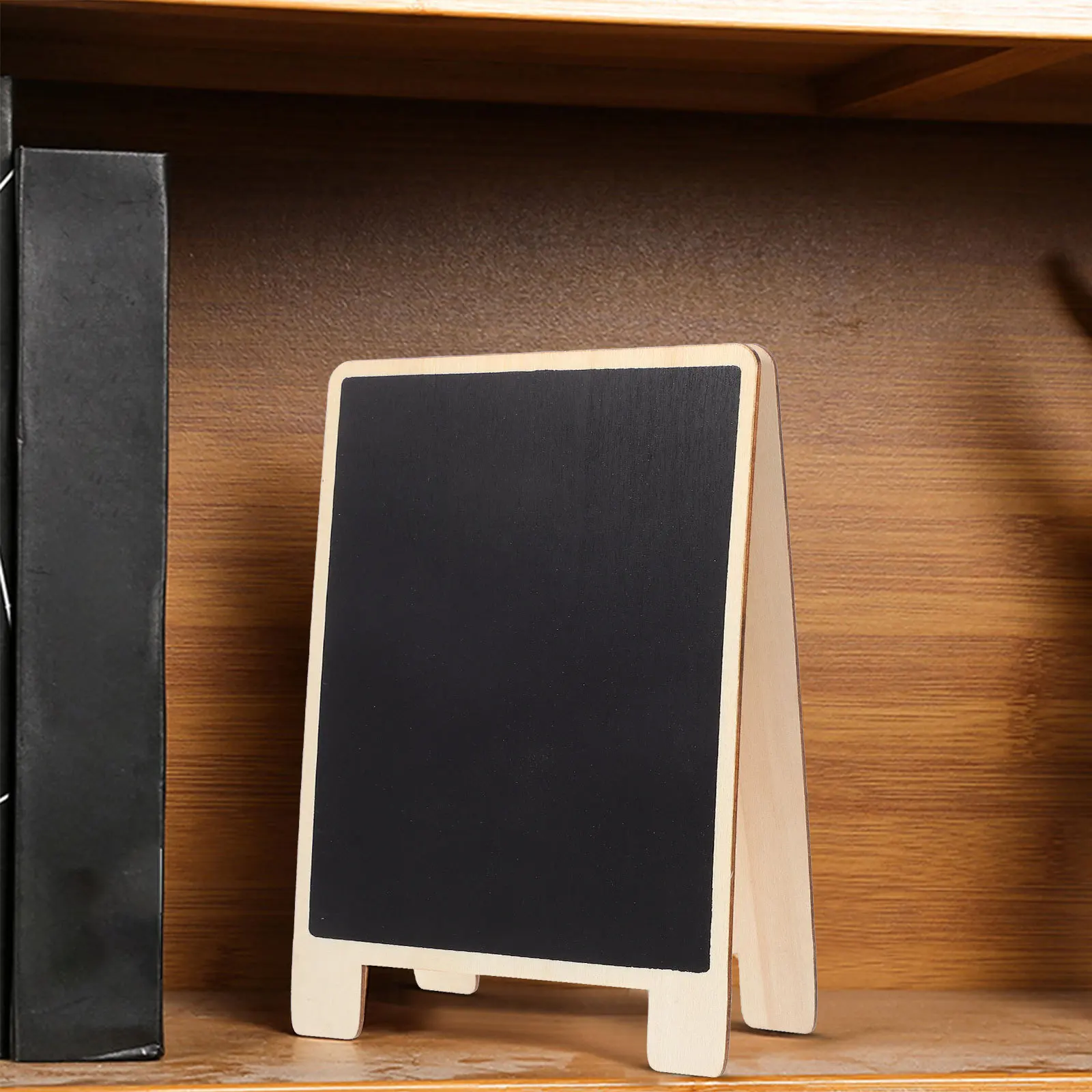 

3Pcs Wooden Small Chalkboards Double Sided Standing Blackboards Message Boards Writing Drawing Memo Display Boards for Home Tea