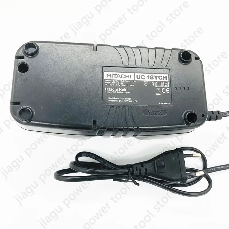 Imagem -03 - Carregador Uc18ygh para Hitachi Uc18yg 7.2v 12v 14.4v 18v Bcc715 Bcc915 Eb9b Bcc1215 Eb1220bl Eb1820 Eb1820l 220240v