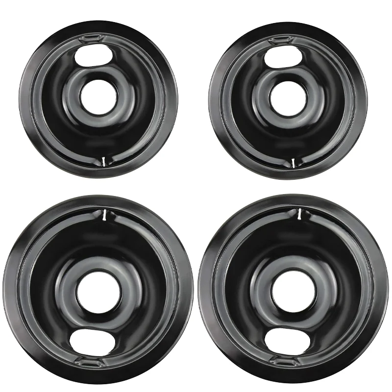 WB31M20 WB31M19 مقالي تنقيط من البورسلين الأسود مناسبة لـ GE Hotpoint Electric Rang موقد الموقد Fetechmate موقد كهربائي بالتنقيط