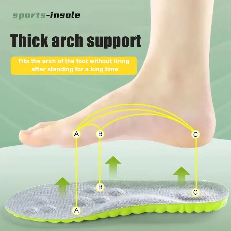 1Pair Height Increase Insoles  Men Women Shoes Flat Feet Arch Support Orthopedic Insoles Sneakers Heel Lift Half Shoe Pads Maap