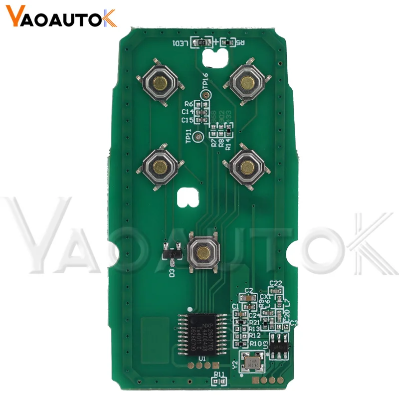 Half Smart Remote Key For Volvo XC60 S60 S60L V40 V60 S80 XC70 433Mhz FSK ID46 Chip Car Key Fob 5 Buttons FCCID KR55WK49264