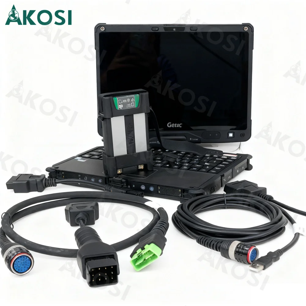 

Для Vcads Vocom Ii 88890400 оригинальный Vocom 2 грузовой экскаватор диагностический инструмент Wi-Fi Vocom2 с ноутбуком Getac V110