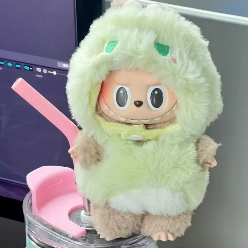 Pumpkin Clothes Halloween 15 17cm For Labubu Doll Pumpkin Multiple series Fluffy Clothing Overalls With Hat Clothing Accessories