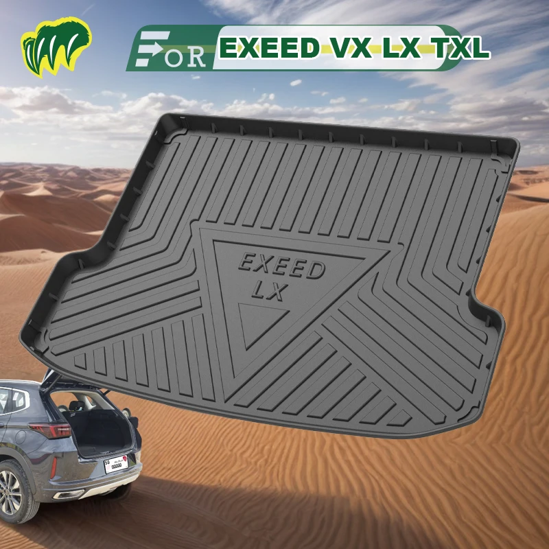 

For Chery EXEED VXL Tiggo 7 2019-2024 Custom Fit Car Trunk Mat All Season Black Cargo Mat 3D Shaped Laser Measured Trunk Liners