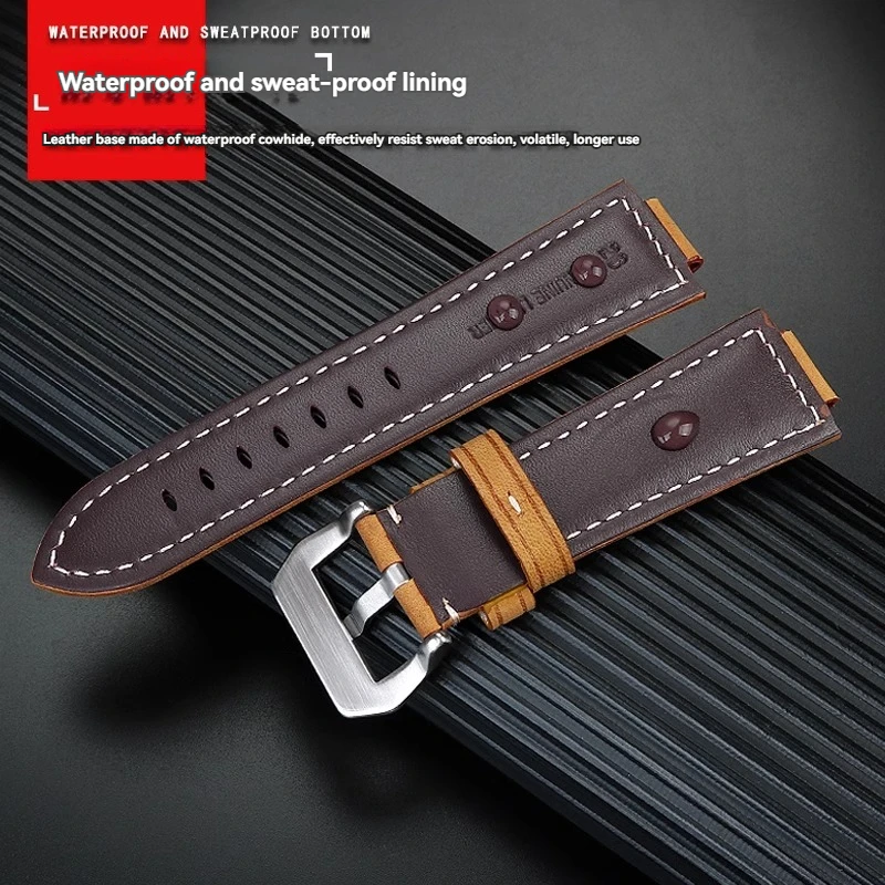 Modified Cowhide Watch Strap for Casio G-SHOCK GM-2100 GA2100 GA-2100 GM110 GA-110/120 GD-110 Wristband Watchband 24x16mm