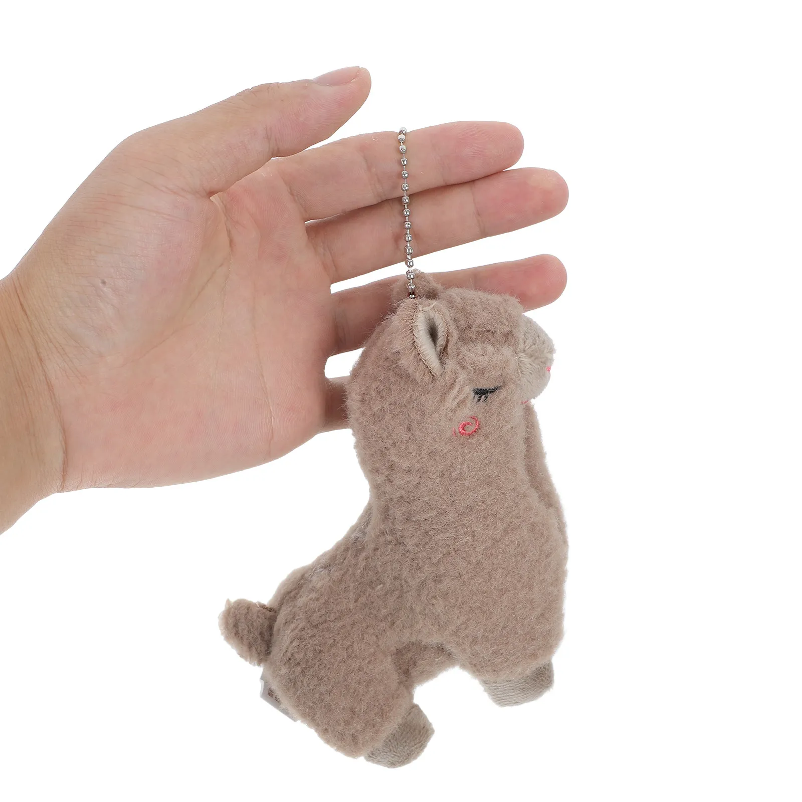Adorable Alpaca Keychain Soft Touch Stuffed Animal Pendant Versatile Accessory for Home Office School Keys Bags Phones Purse