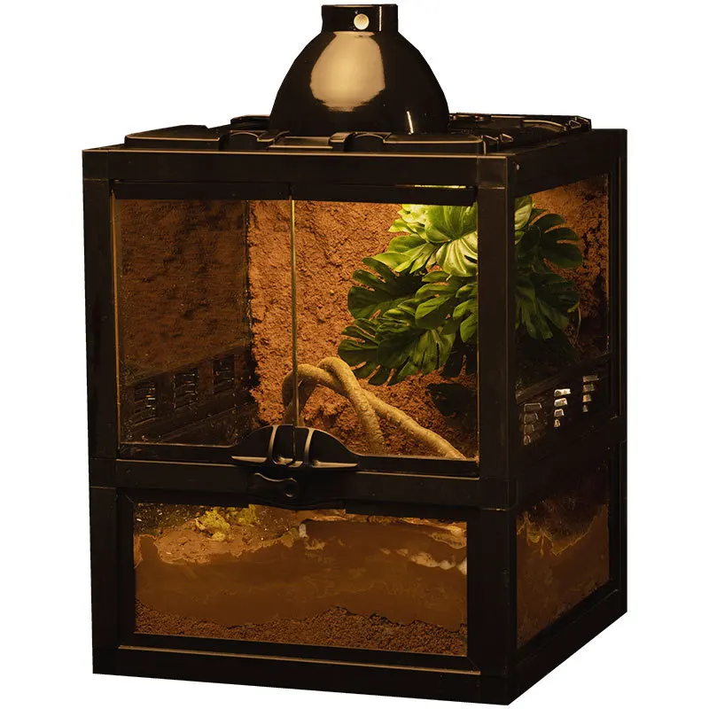 

Large Tall Reptile Transparent Pet Enclosure Snake Cage Glass Reptile Terrarium for Snake Lizard