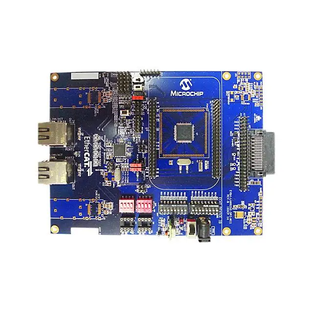 Новый и оригинальный комплект для тестирования EVB-LAN9252-3PORT EVAL KIT ETHERCAT SLAVE 3PORT