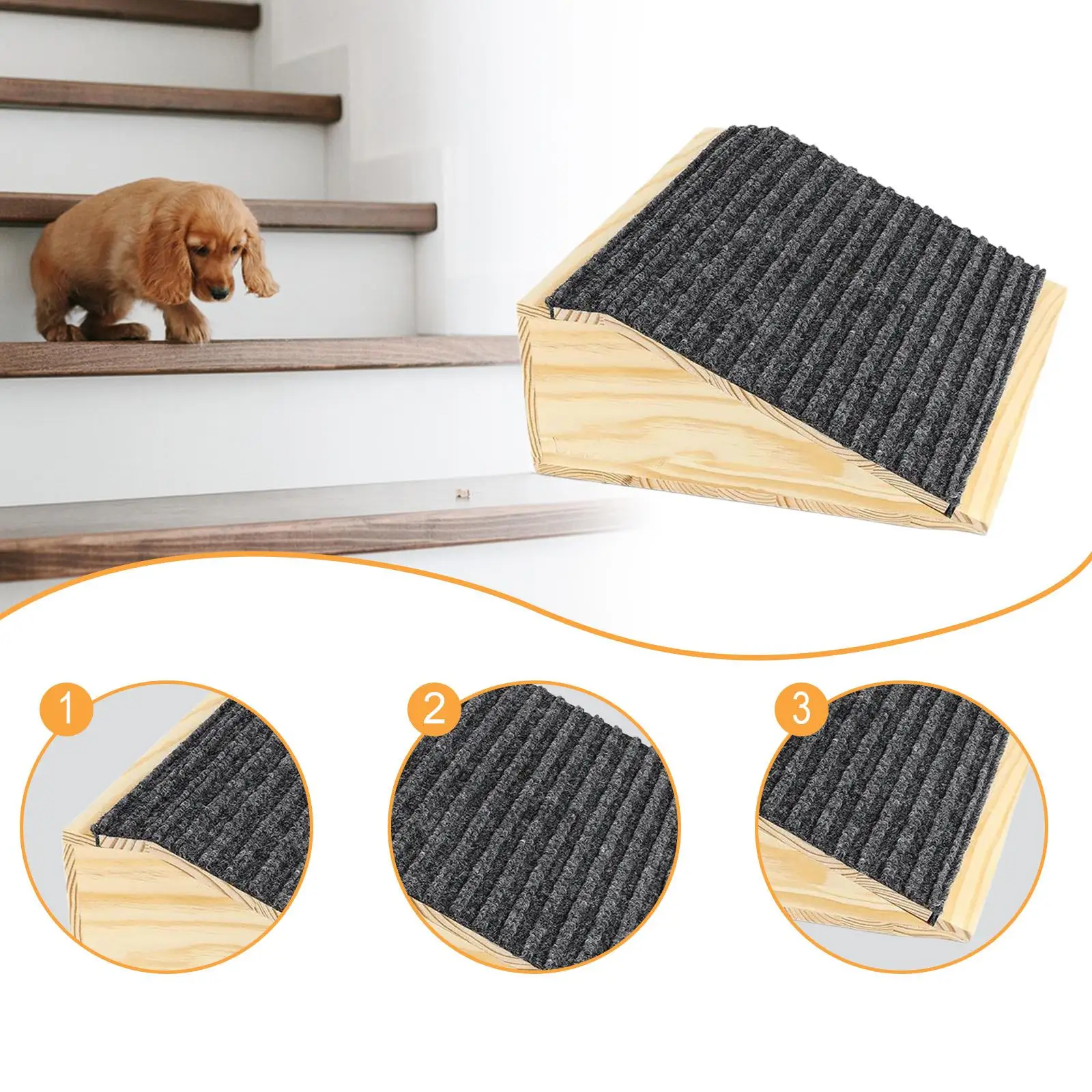 Dog Ramp for Stairs Puppy Essential for Small and Older Animals Kitten Steps