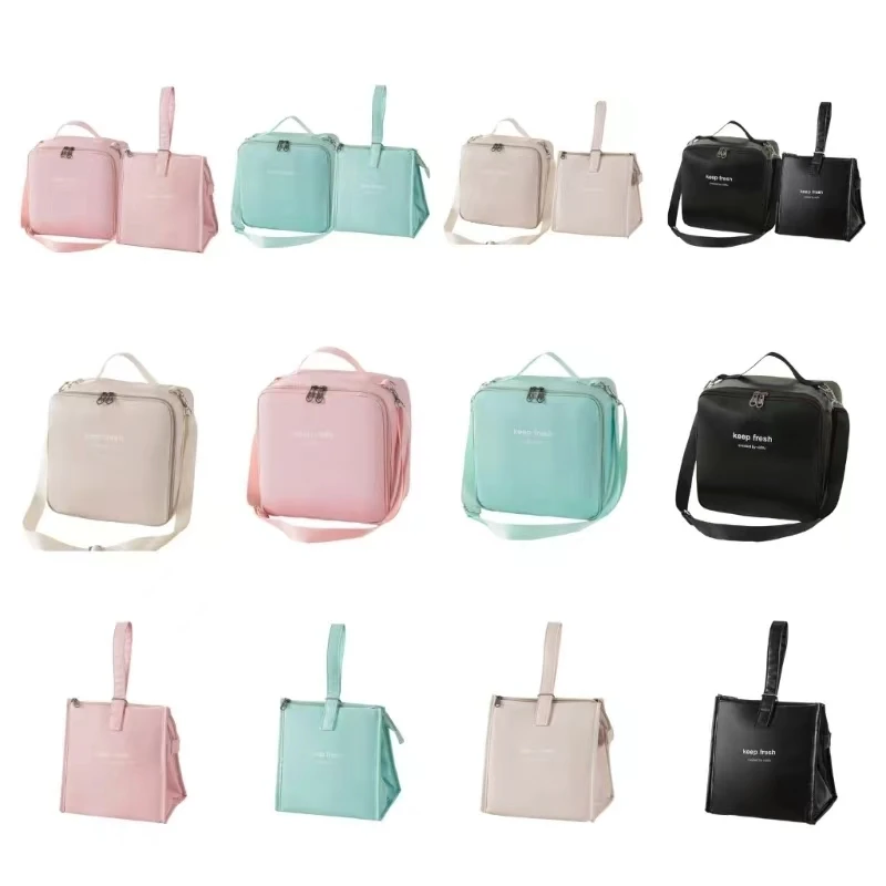 Waterproof Portable Lunch Bag Cationic Large Thermal Insulation Bag Ice Bag Thickened Large-capacity Lunch Box Bag Picnic Bag