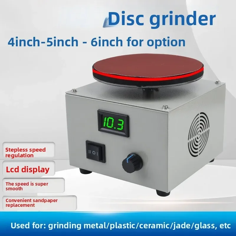 4-inch 5-inch 6-inch Electric Multifunctional Polishing Grinder, with Hook & Loop Sanding Disc for Sanding & Polishing