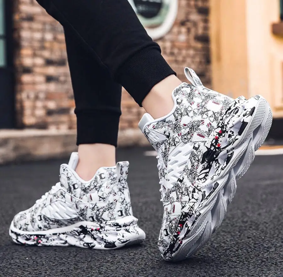 Fashion Platform Sneakers Men Street Hip Hop Trainers Men Breathable Shoes Male Jogging Shoes Zapatos Hombre Tenis Masculino