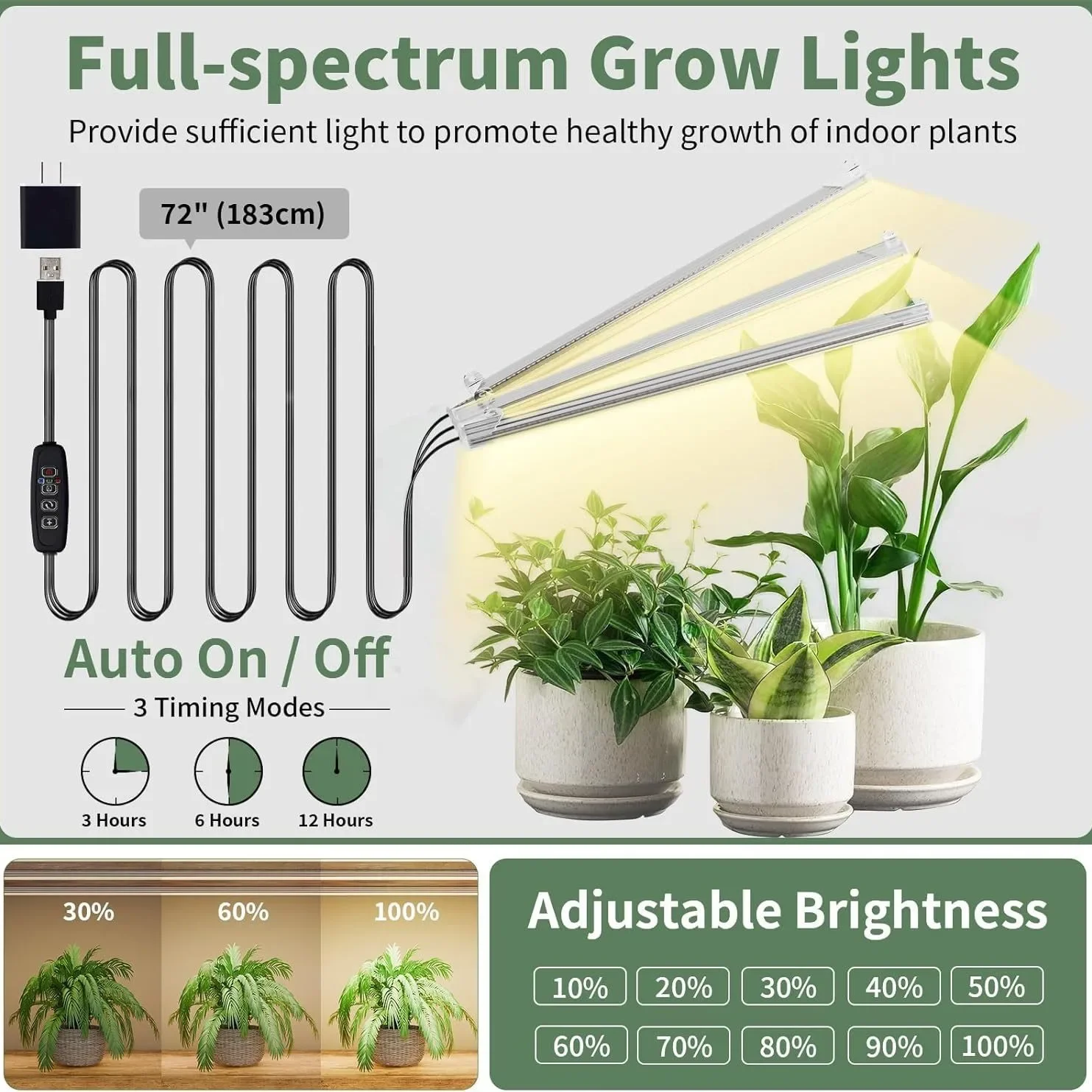 2026 Stable Iron Wood Combination Multi-Layer Eco-Friendly Powder Coated Plant Stand with Grow Light for Indoor/Outdoor Garden U