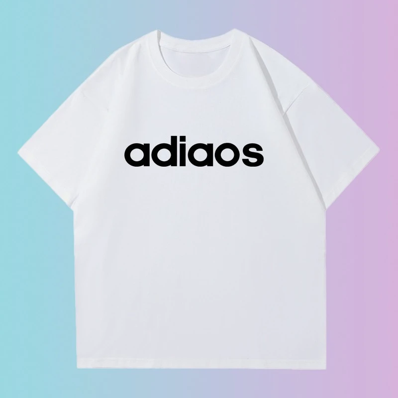 

Short Sleeved T-shirt Made of 100% Pure Cotton Versatile for Couplescasual Base Clothing Fashionable
