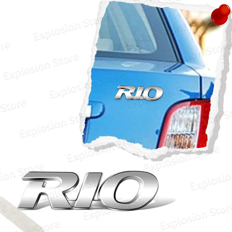 شعار إلكتروني تصفيف السيارة المعدنية ، شعار لاصق ، شارة الصندوق الخلفي ، ملصق الحاجز لكيا ريو ، سبورتاج ، ستينجر ، K3 ، K4 ، K5 ، بيكاندو ، سيد #2