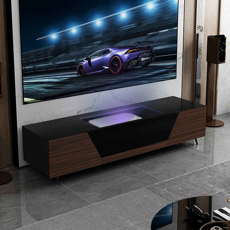 Electric intelligent telescopic laser TV cabinet, short focus projection TV cabinet, audio-visual equipment