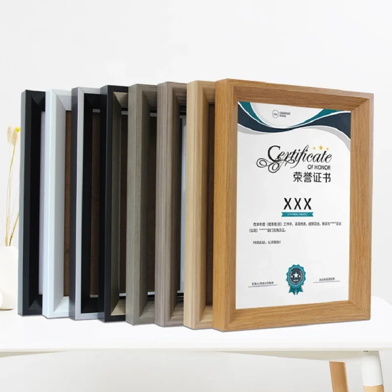 Thickened 16 Inch Wall-Mount Photo Frame & Display Certificate Wood Frame - Stylish Decorative Frame for Pictures and Artwork